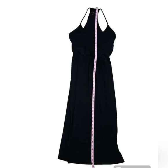 Banana Republic Women’s Small Petite Black Jersey Maxi Dress Spaghetti Strap - Picture 9 of 9